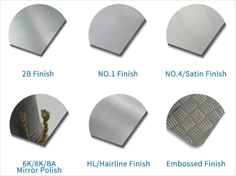 ASTM 2.5mm 3mm سمك صفيحة الفولاذ المقاوم للصدأ 316/430/2205 رقم 1 Ba 0