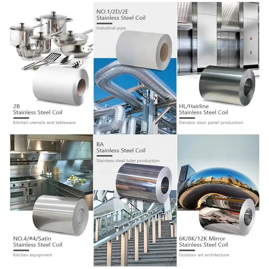 0.3 مم 0.4 مم 0.5 مم 0.6 مم 0.8 مم 1.0 مم 1.5 مم 2.0 مم 3.0 مم سميك 2b با 8K مرآة ملفوف على البارد والساخن 201 304L 316L 316 304 لفائف الفولاذ المقاوم للصدأ ASTM Ss شريط 0