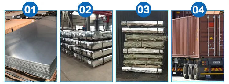 صانع عالية الجودة AISI JIS En Ss 301 304 304L 316, 316L, 2b Ba لوحة الفولاذ المقاوم للصدأ المرآة 3