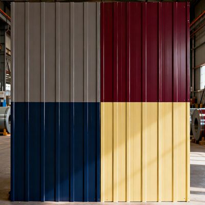 صفائح تسقيف PPGI PPGL مطلية بالألوان بسطح أملس ولون ثابت